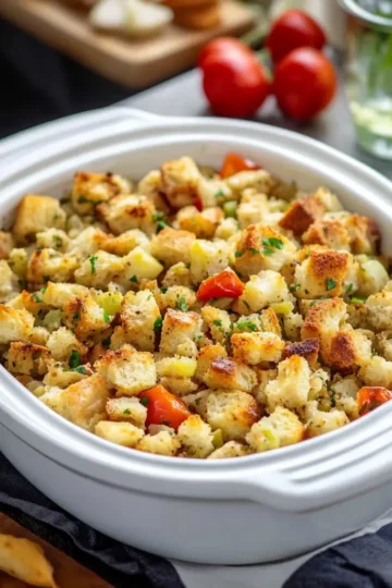 cooking turkey breast in crockpot with stuffing
