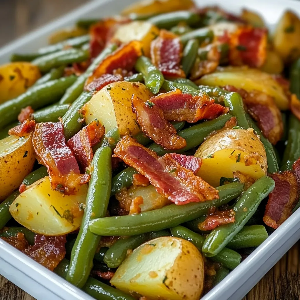 country ranch green beans and potatoes with bacon ree drummond