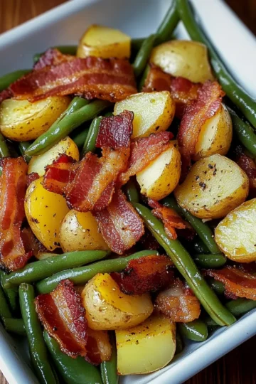country ranch green beans 'n potatoes with bacon