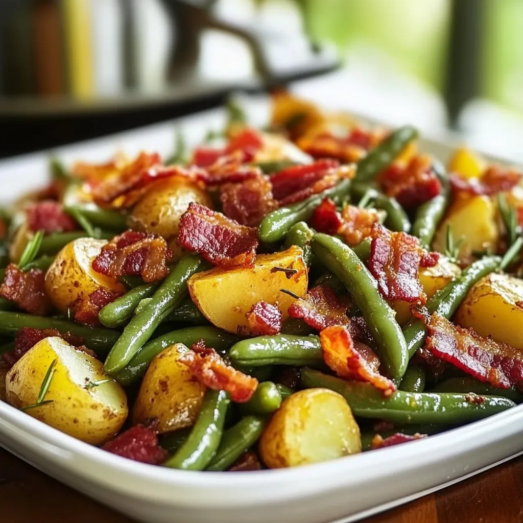 country ranch green beans potatoes and bacon