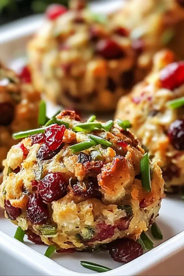 cranberry and turkey stuffing balls recipes own