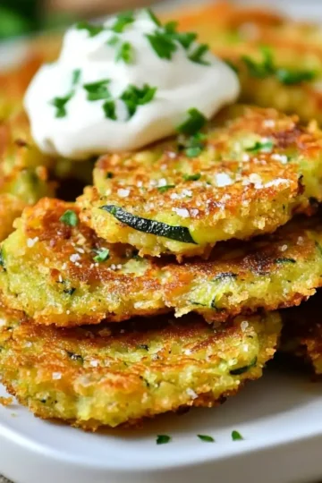 crispy zucchini fritters with panko