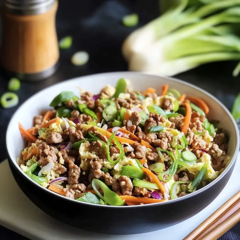 egg roll bowl high protein