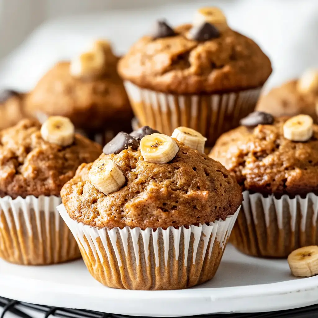 gluten free peanut butter banana muffins