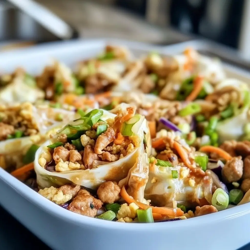 high protein egg roll bowls