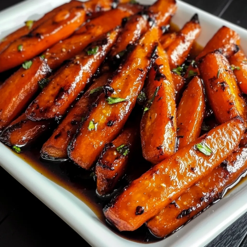honey balsamic glazed roasted carrots