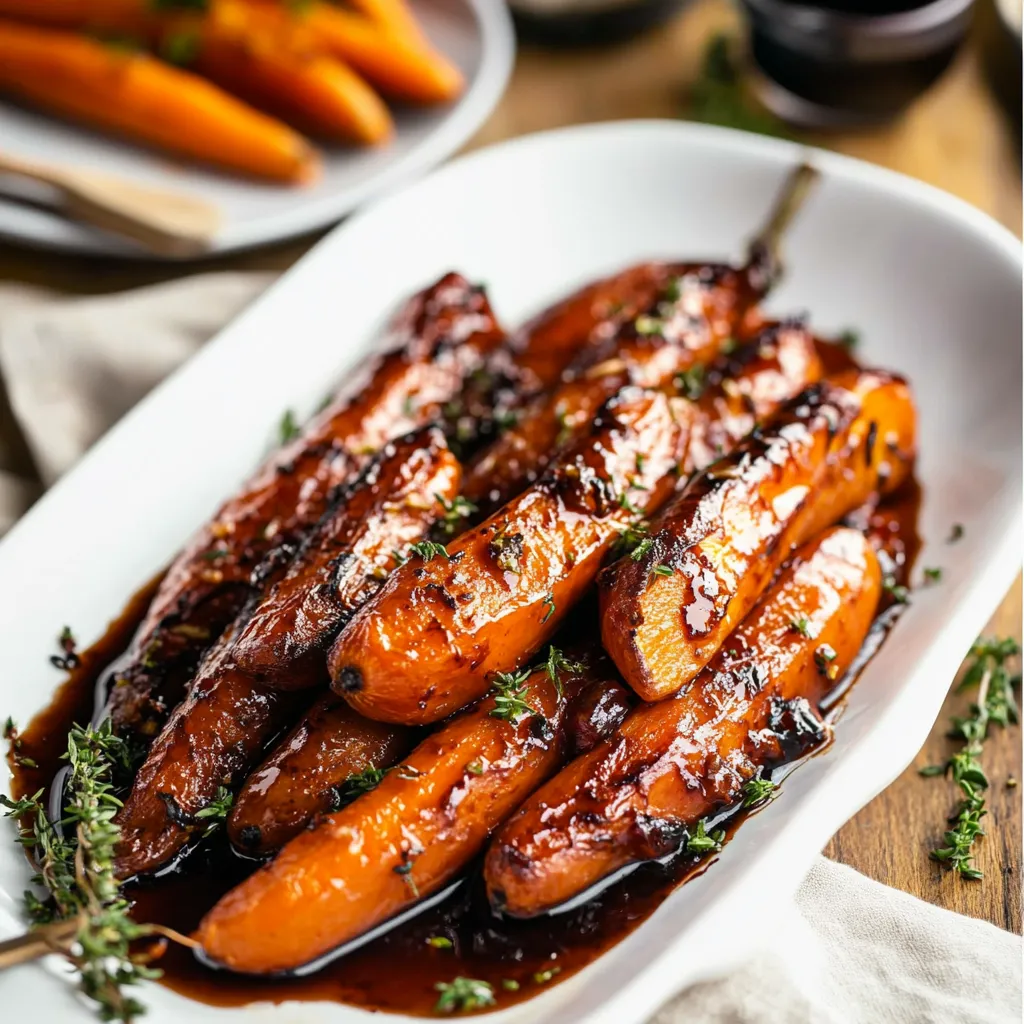 honey balsamic roasted baby carrots