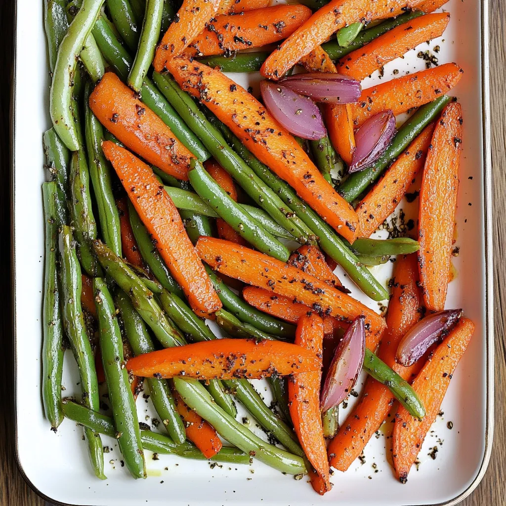 roasted carrots and green beans air fryer