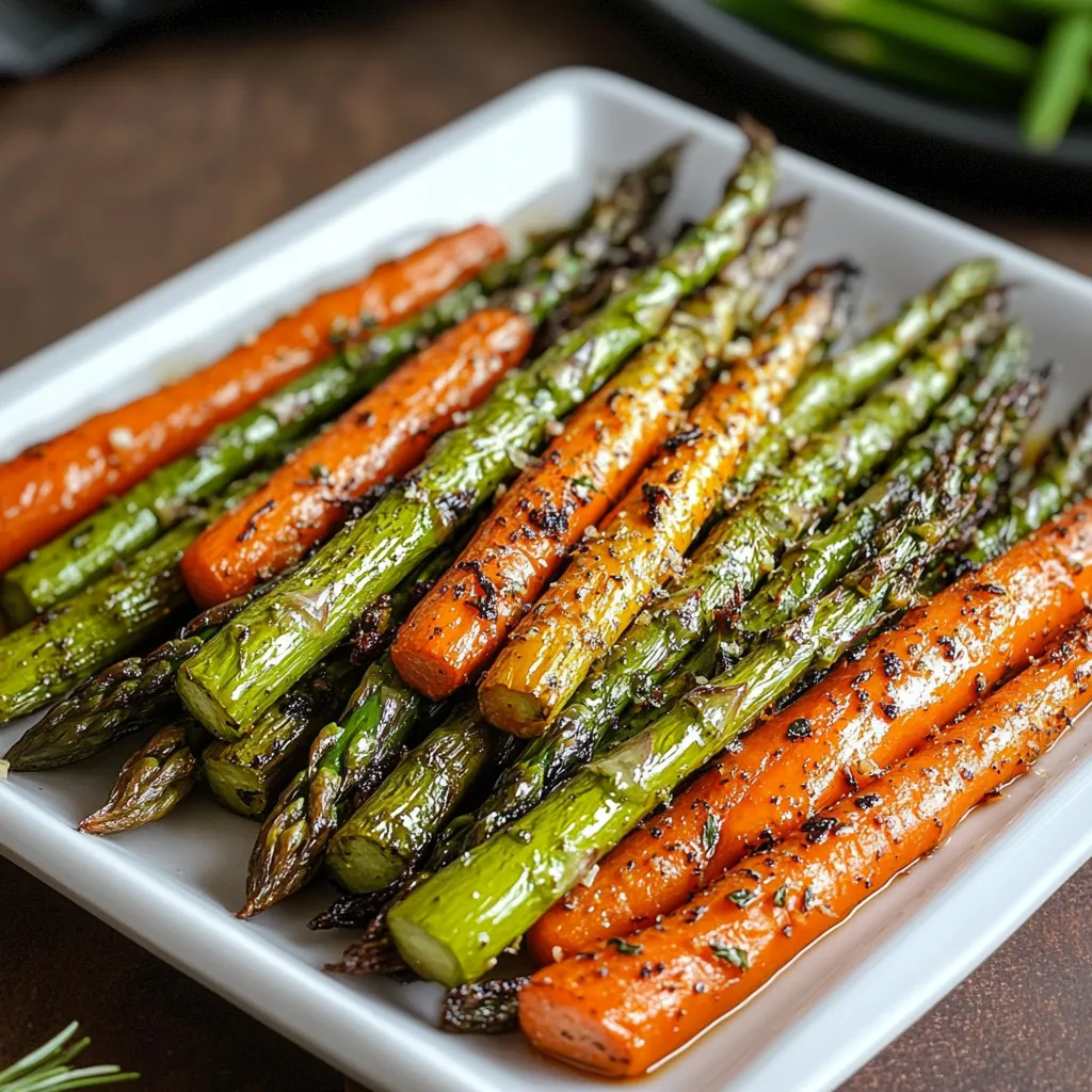 roasted carrots asparagus