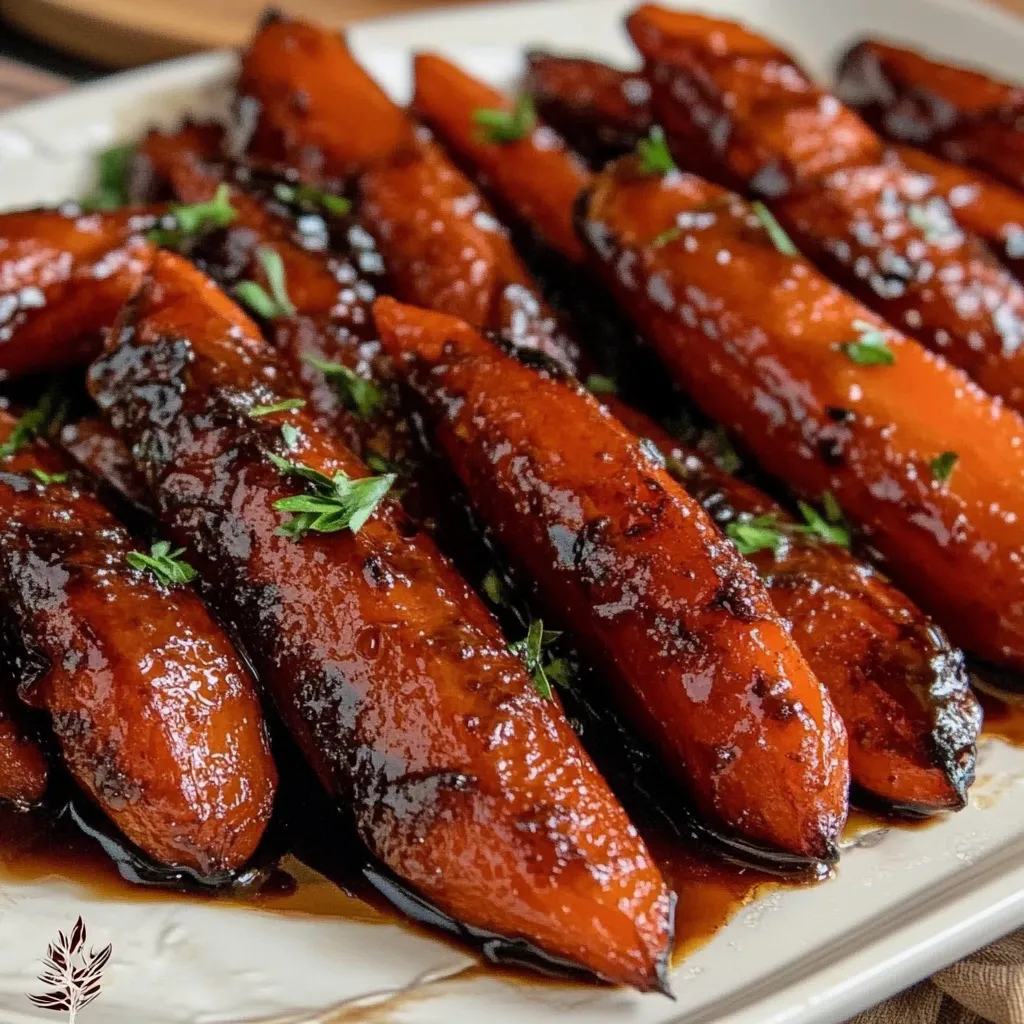 roasted carrots with honey balsamic glaze