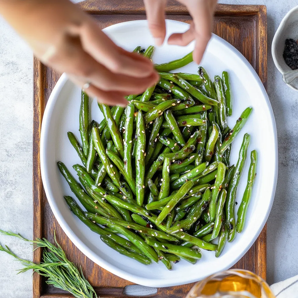 teriyaki chicken green beans