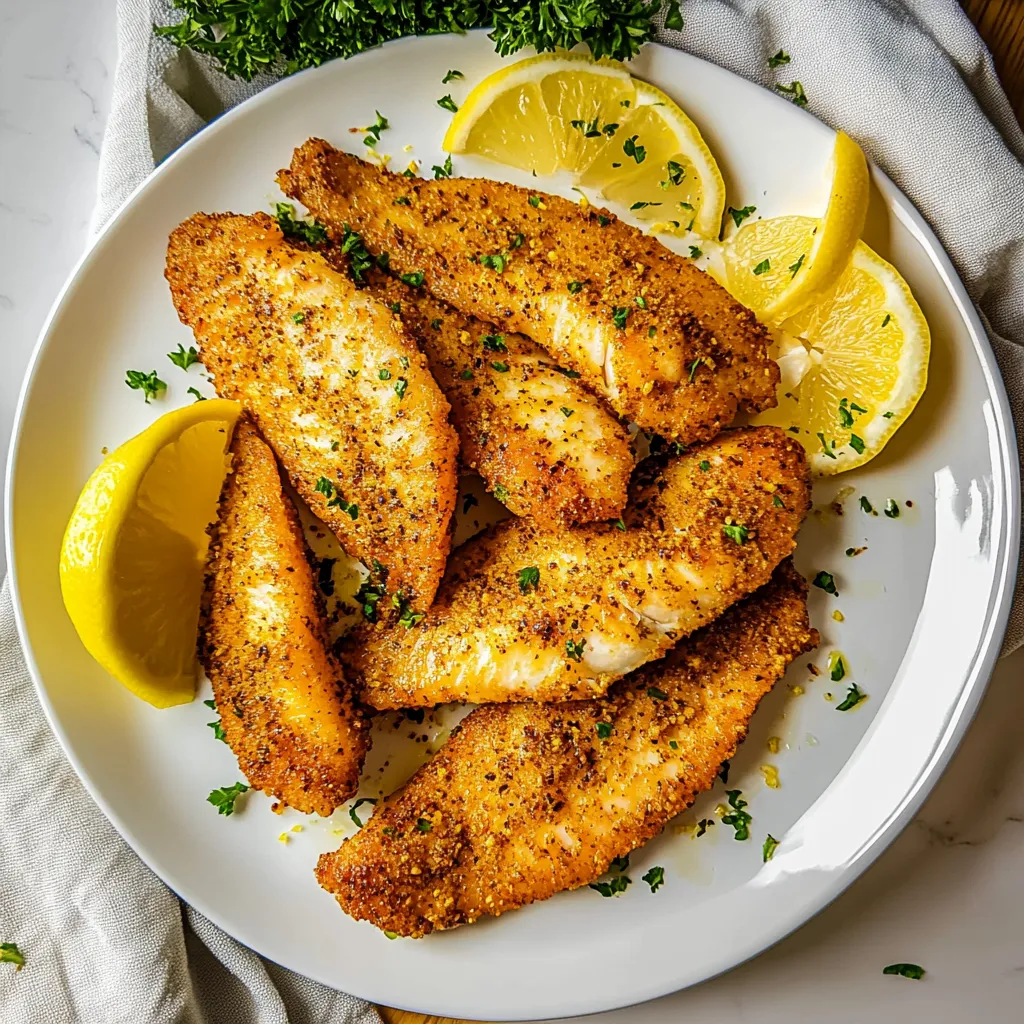 Air Fryer Tilapia Lemon Pepper
