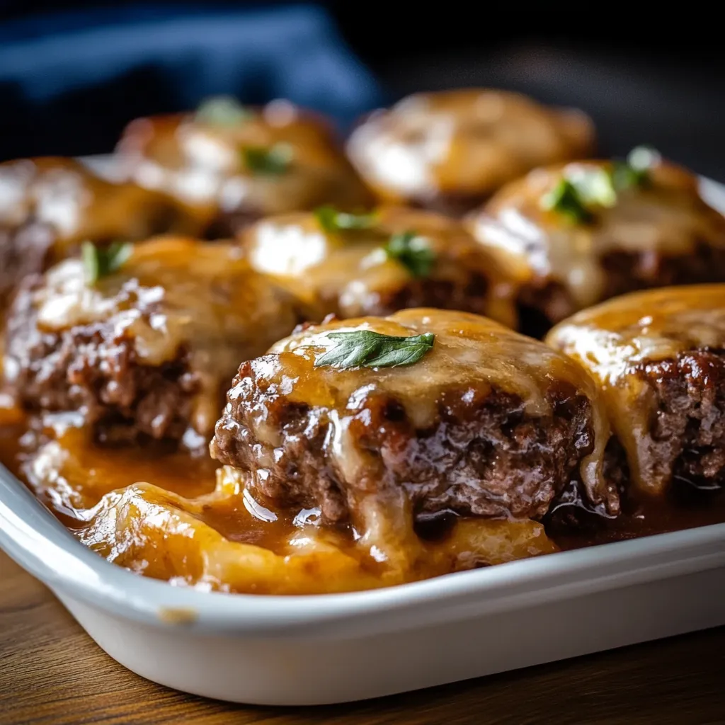 Amish Hamburger Steak Bake with Gravy