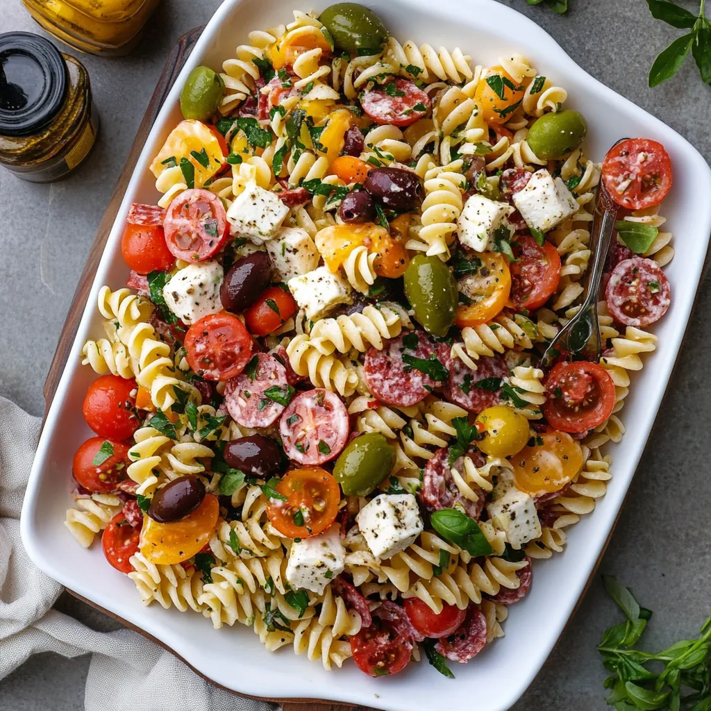 Antipasto Pasta Salad With Italian Dressing