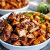 BBQ Chicken and Roasted Sweet Potato Bowls