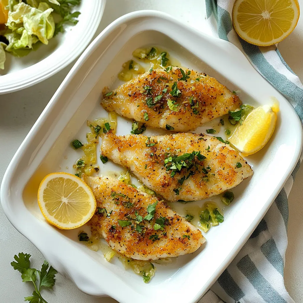 Lemony Baked Basa Fillets