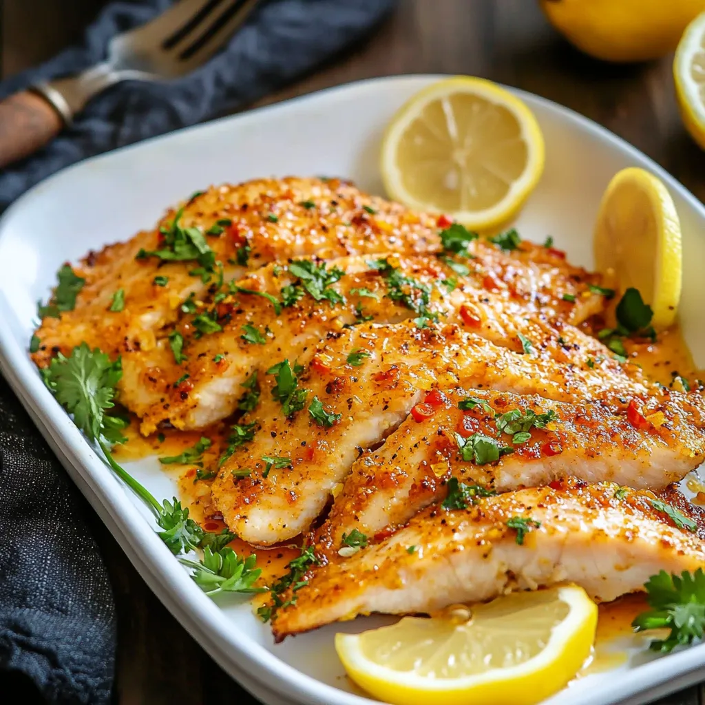 Spicy Baked Basa Recipe With Lemon