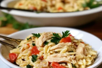 Boursin Orzo Chicken Bake
