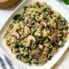Chicken Mushroom Spinach Cauliflower Rice