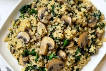 Chicken Mushroom Spinach Cauliflower Rice