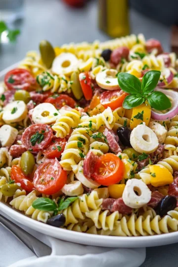 Creamy Antipasto Pasta Salad