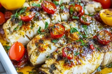 Easy Baked White Fish Recipe Mediterranean-Style