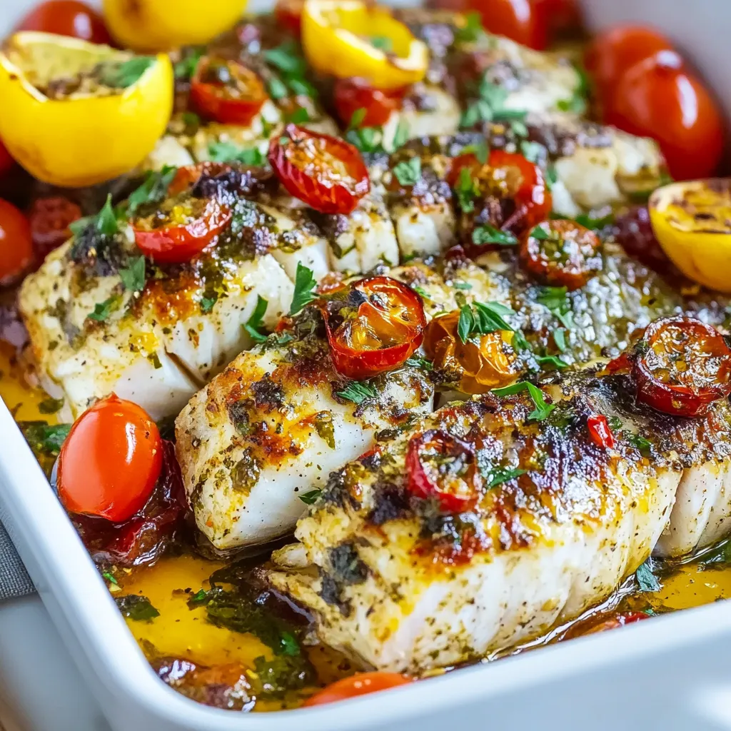 Easy Baked White Fish Recipe Mediterranean-Style
