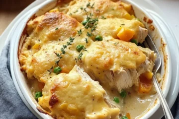 Easy Chicken Cobbler Dinner Casserole