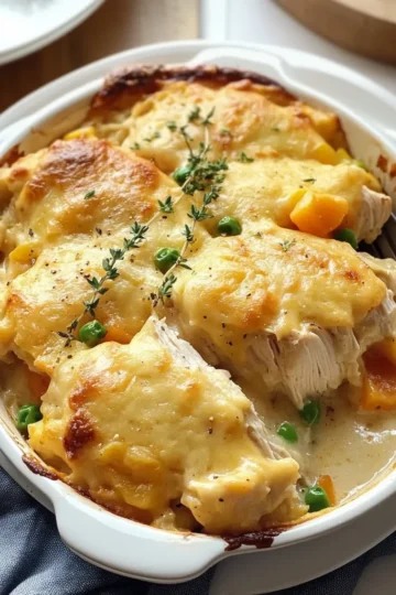 Easy Chicken Cobbler Dinner Casserole