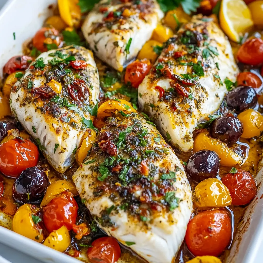 Easy Mediterranean Baked Fish Recipe