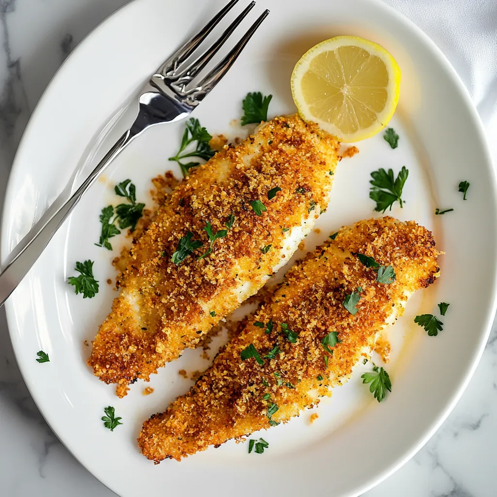Air Fryer Parmesan Crusted Tilapia
