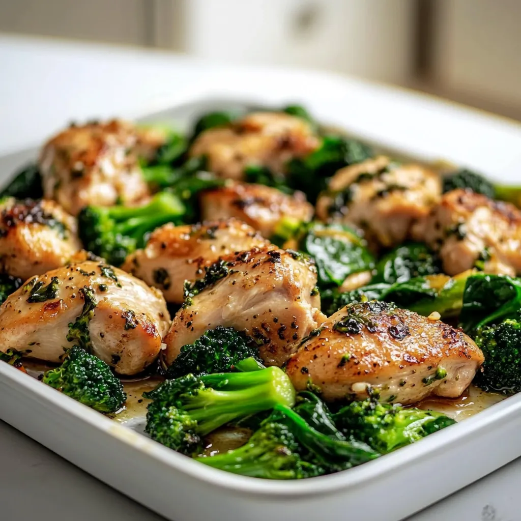 Garlic Broccoli Spinach Chicken