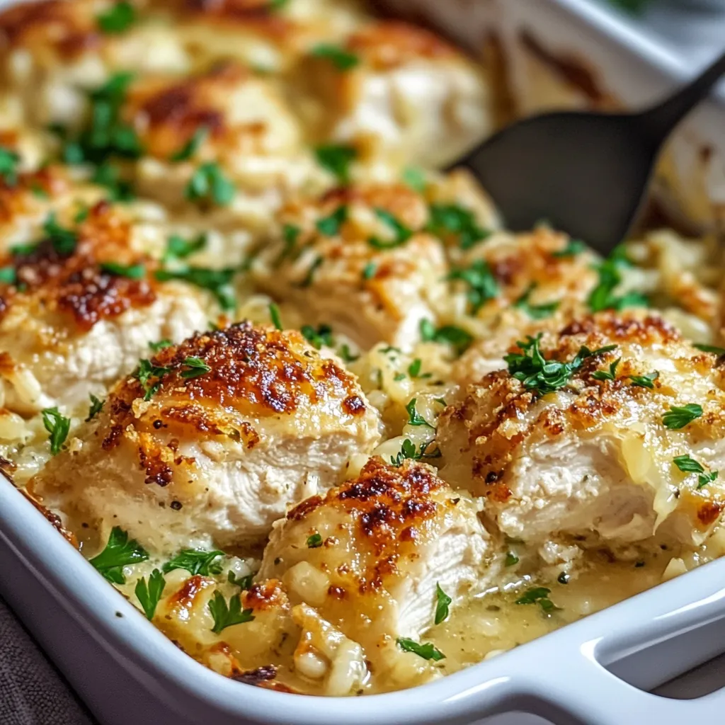 Garlic Parmesan Chicken Pasta Baked