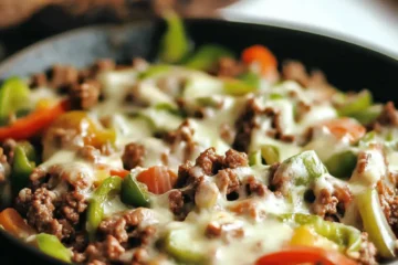 Ground Beef Philly Skillet