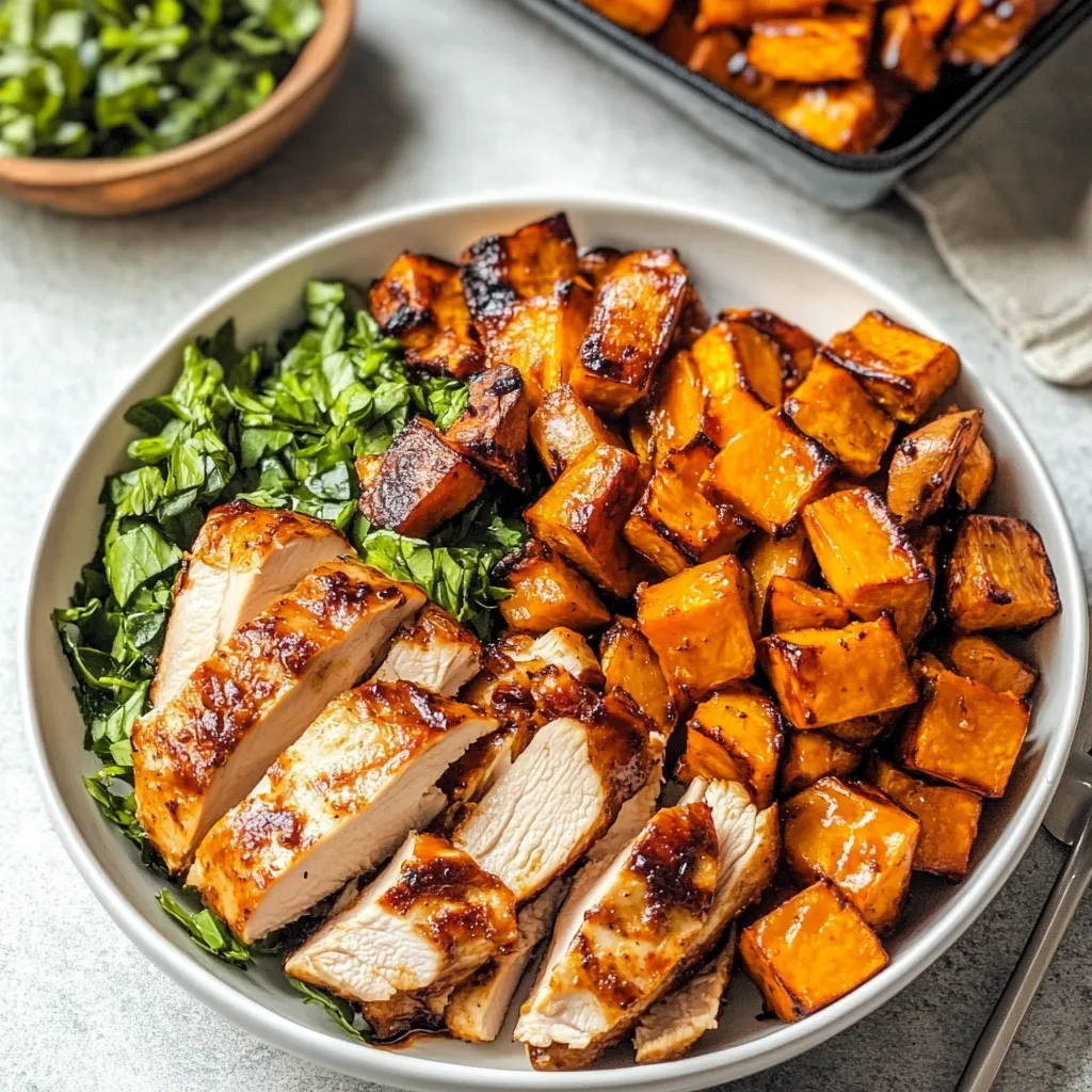 Healthy BBQ Chicken Bowl with Sweet Potatoes