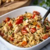 High Protein Chicken Orzo with Asparagus