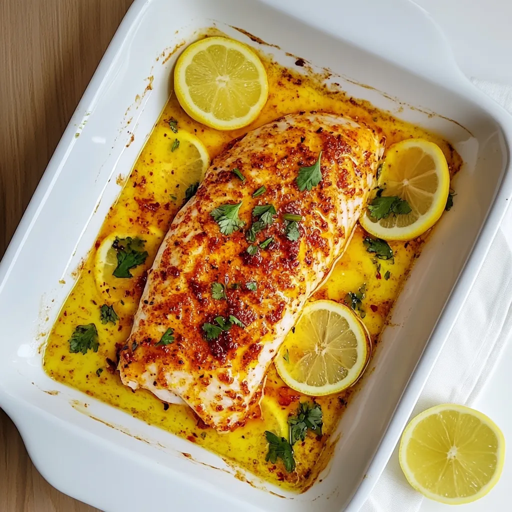 Spicy Baked Basa Recipe With Lemon