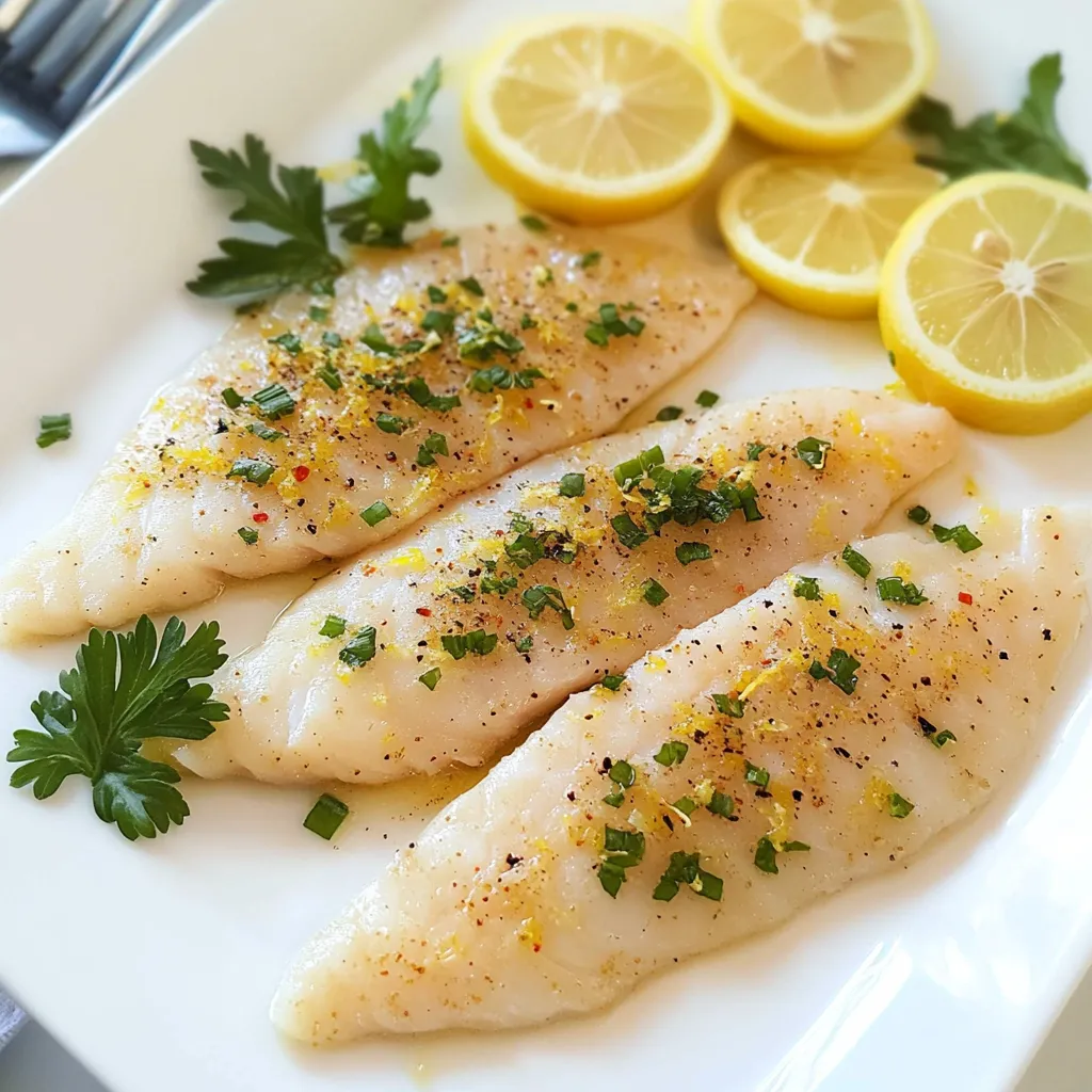 Lemony Baked Basa Fillets