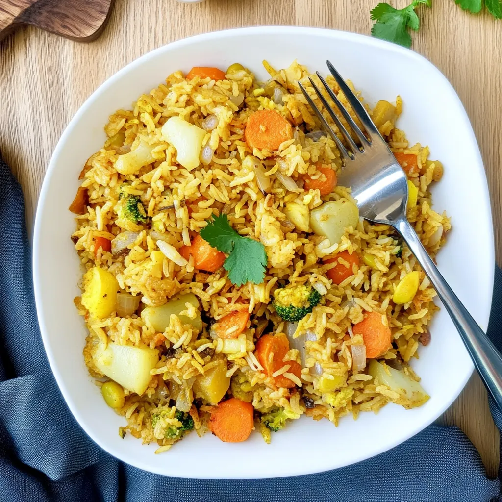 Ingredients in Easy Vegetable Biryani