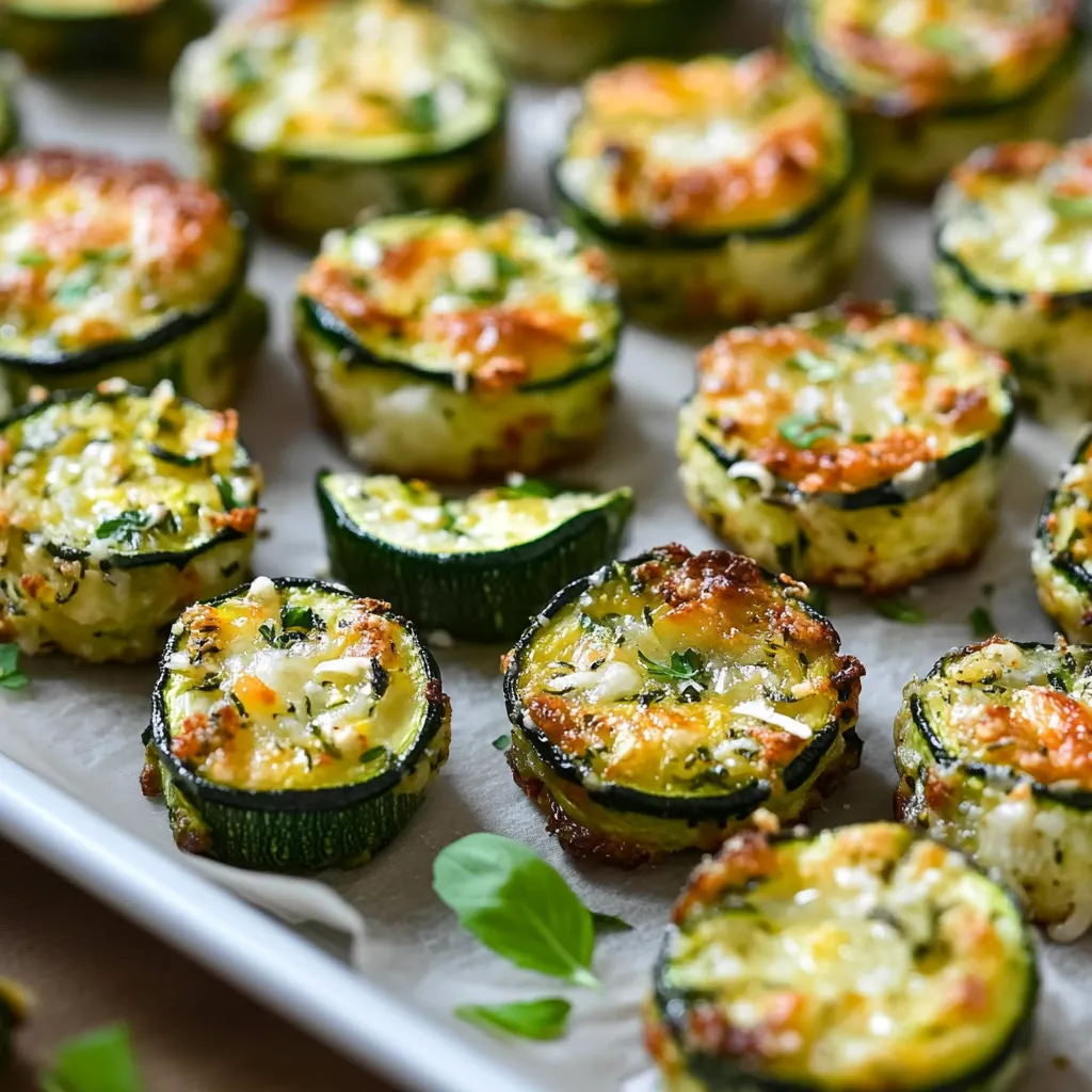 Italian-Inspired Zucchini Garlic Bites