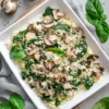 Mushroom Spinach Cauliflower Rice