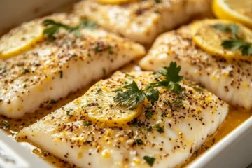 Lemony Baked Basa Fillets
