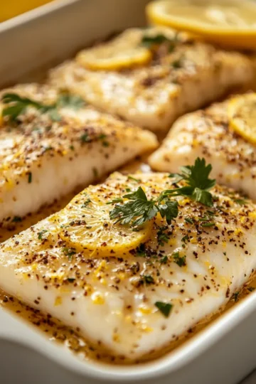 Lemony Baked Basa Fillets