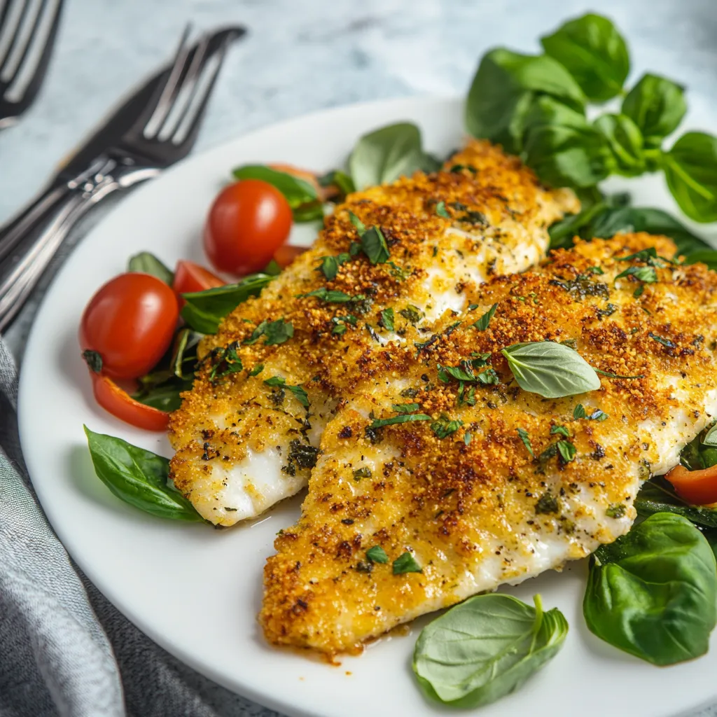 Air Fryer Parmesan Crusted Tilapia