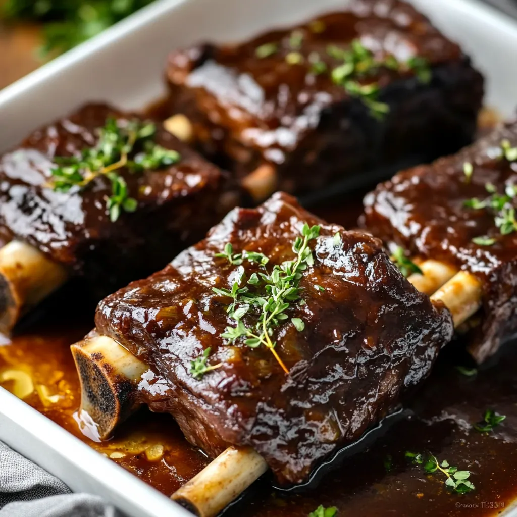 Red Wine Braised Beef Short Ribs