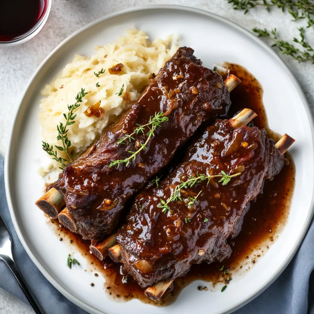 Red Wine Braised Beef Short Ribs