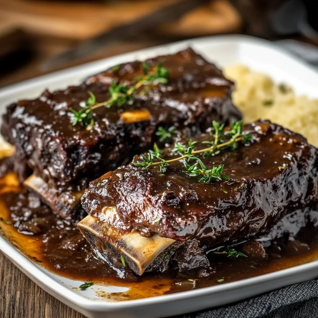 Red Wine Braised Beef Short Ribs