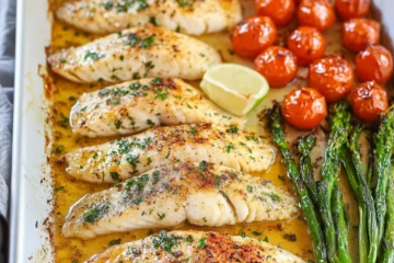 Sheet Pan Garlic Butter Tilapia Baked Fish