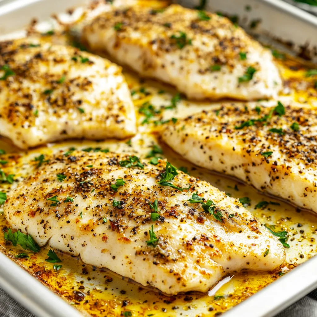 Sheet Pan Garlic Butter Tilapia No Lemon