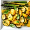Simple Asparagus With Zucchini and Squash